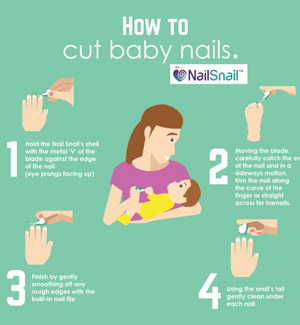 best way to trim infants nails