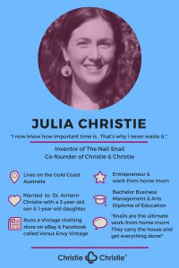 Meet Julia Christie, Mom Inventor of the Nail Snail