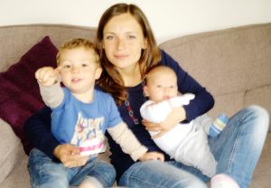 Dora Dyk and her 2 boys