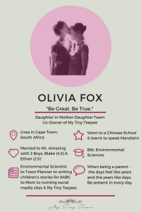 Olivia Fox, Co-Owner of My Tiny Teepee. Click to see all our Featured Mompreneurs. 