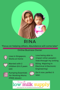 Meet Rina of Living with Low Milk Supply