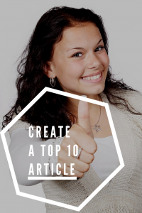 Create a Top 10 Article