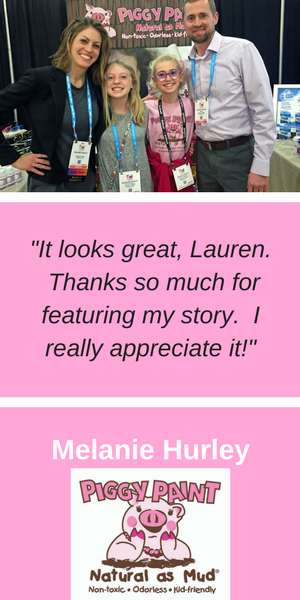 Inspiring Mompreneurs Testimonial Melanie Hurley of Piggy Paint