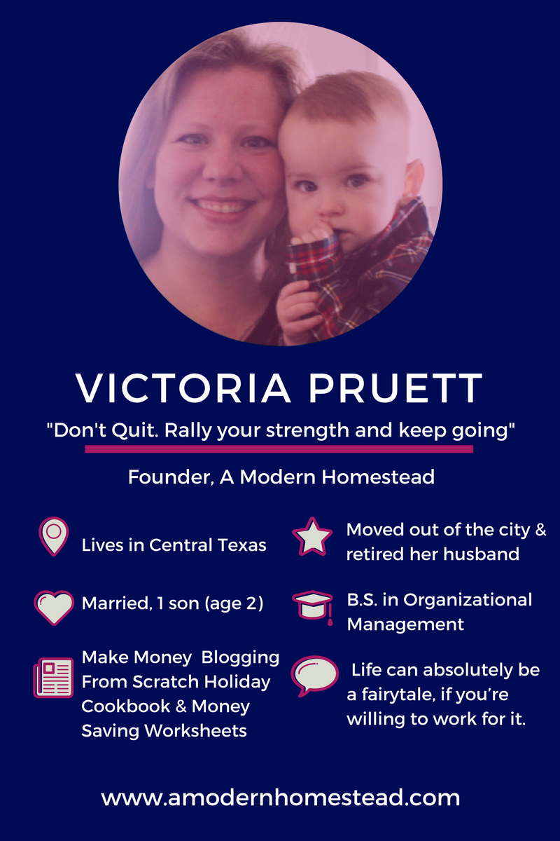 Victoria Pruett just retired her husband. Here's how she did it. And how you can too.