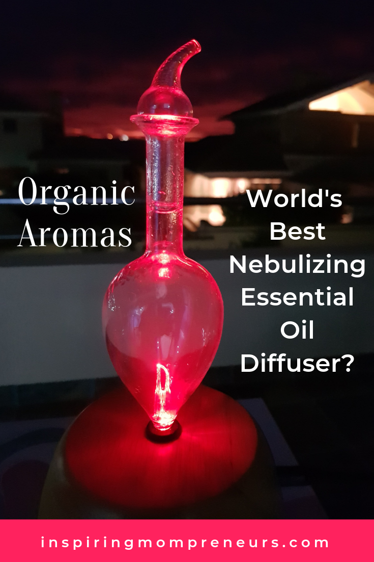 Organic Aromas claims to offer the world's best nebulizing essential oil diffuser. And I agree. It's stunning! Here's my review. #organicaromas #bestnebulizingessentialoildiffuser