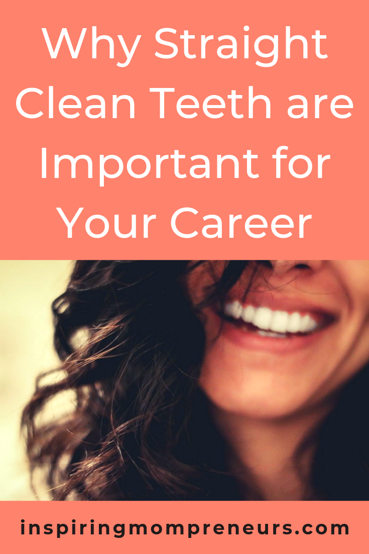 Having straight clean teeth gives you a winning smile, which boosts your confidence (and may even land you your next position). Read more at Inspiring Mompreneurs. #whyiscleaningteethimportant #dentistry #healthandwellness #careertips