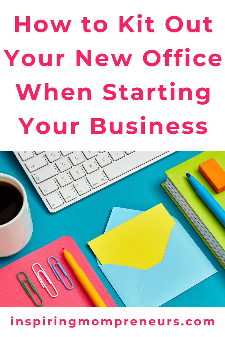 Follow these tips to professionally kit out your new office when you’re starting your business to separate the must-haves from the can-waits. #howtokitoutyournewoffice #homeoffice #officeequipment #officesupplies #entrepreneurship 