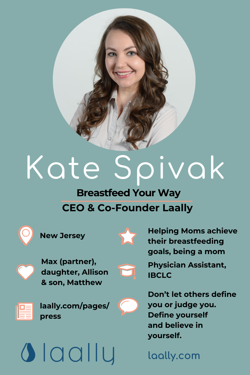 Meet Kate Spivak, Lactation Consultant and Inventor of the Laally Bridge Lactation Aid. #WhatsaLactationConsultant #WhatsanIBCLC #WhatstheBridgeLactationAid #Breastfeeding #MomInventor #FeaturedMompreneur #InspiringMompreneurs