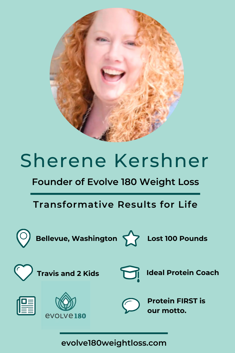 Meet Sherene Kershner, the Founder of Evolve 180 Weight Loss. Sherene lost 100 pounds herself and has since guided over 1700 clients on their own weight loss success. Here's her inspirational interview. #Evolve180WeightLoss #Inspiration #MompreneurInterview #InspiringMompreneur