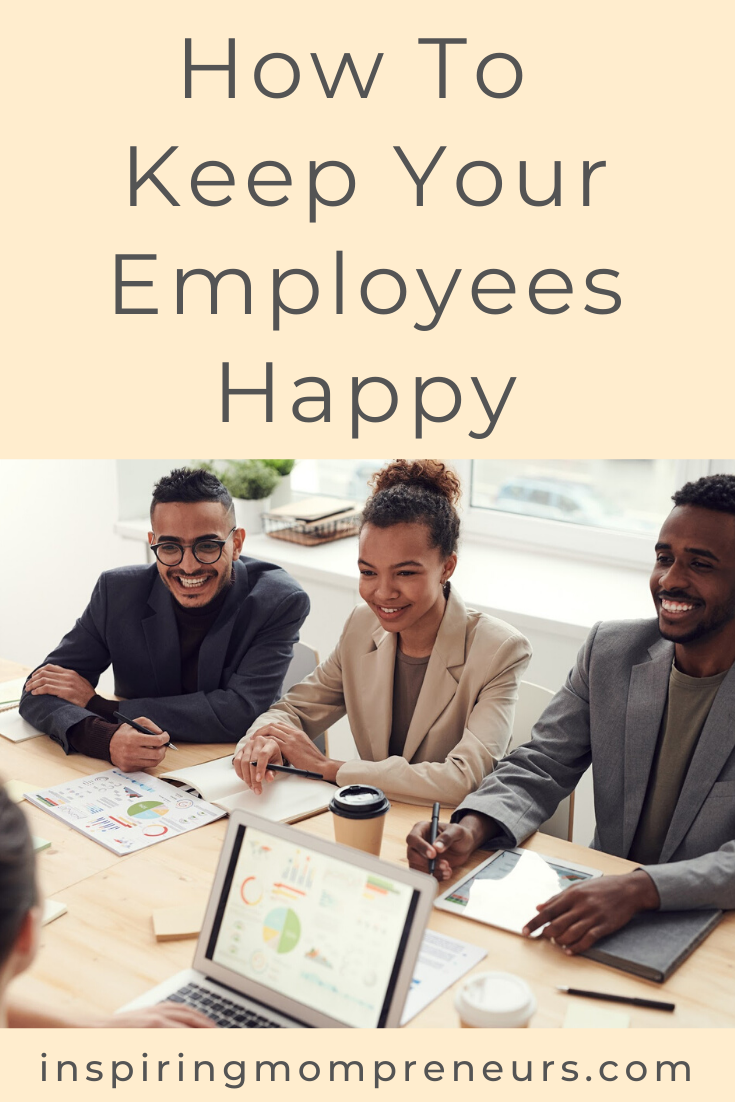 The happier your employees are, the more successful your business will be. If they feel appreciated they are more motivated to be productive. Here are simple ways to show your staff you care. #howtokeepyouremployeeshappy #employeesatisfaction #employeeincentives #employeemotivation 