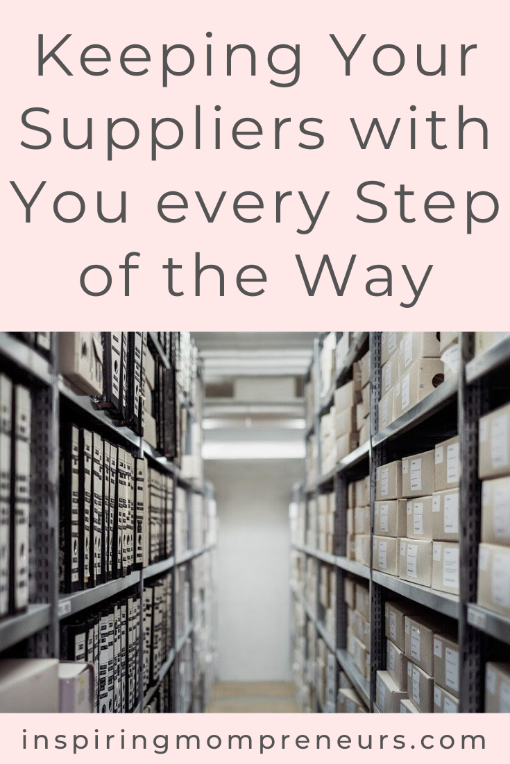 Keeping Your Suppliers with You every Step of the Way | Suppliers Pin