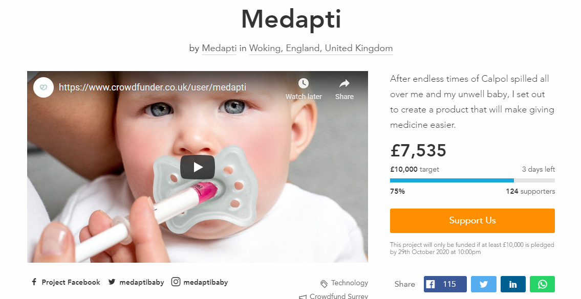 Medapti Crowdfunder Campaign 2020 - 3 days left