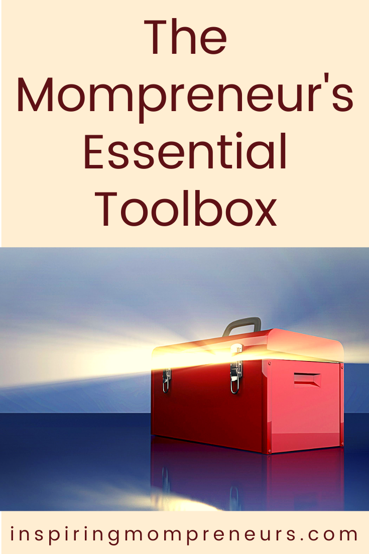 Which essential tools can't you live without as a Mompreneur?  Here's a shortlist of essential tools we're pretty sure all Mom Entrepreneurs have in common. #mompreneurtools #mompreneurs #essentialtoolbox