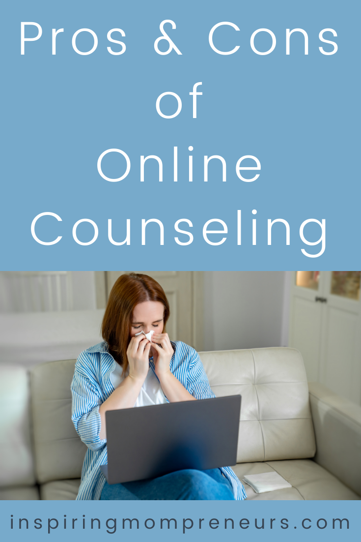 Isolated. Alone. In Fear. Grieving. Stressing. In a year where mental health issues are heightened and access to traditional therapy has been restricted, online therapy has been a lifesaver. Let's discuss the pros and cons of online counseling. #proscons #onlinecounseling #onlinetherapy