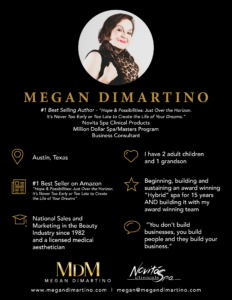 Meet Megan DiMartino, Creator and Founder of Glycolique and Novita Spa, Amazon Bestselling Author of Hope and Possibilities Just Over the Horizon. #MeganDiMartino #Creator #Founder #Glycolique #NovitaSpa #AmazonBestSellingAuthor #HopeandPossibilities