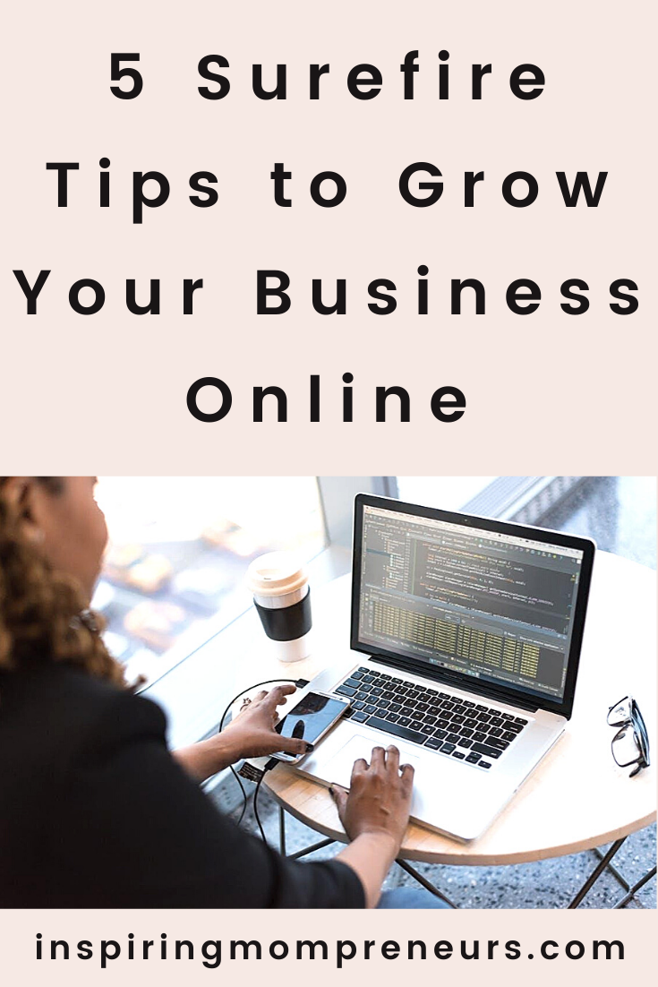 5 Surefire Tips to Grow Your Business Online | Grow Business pin