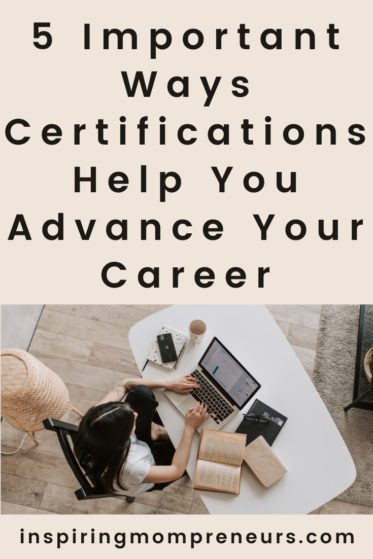 5 Important Ways Certifications Help You Advance Your Career | Certifications pin