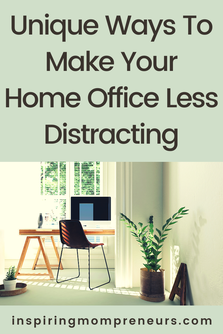 Struggling to focus and be at your most productive when working at home?  Here are a few unique ways to make your home office less distracting.