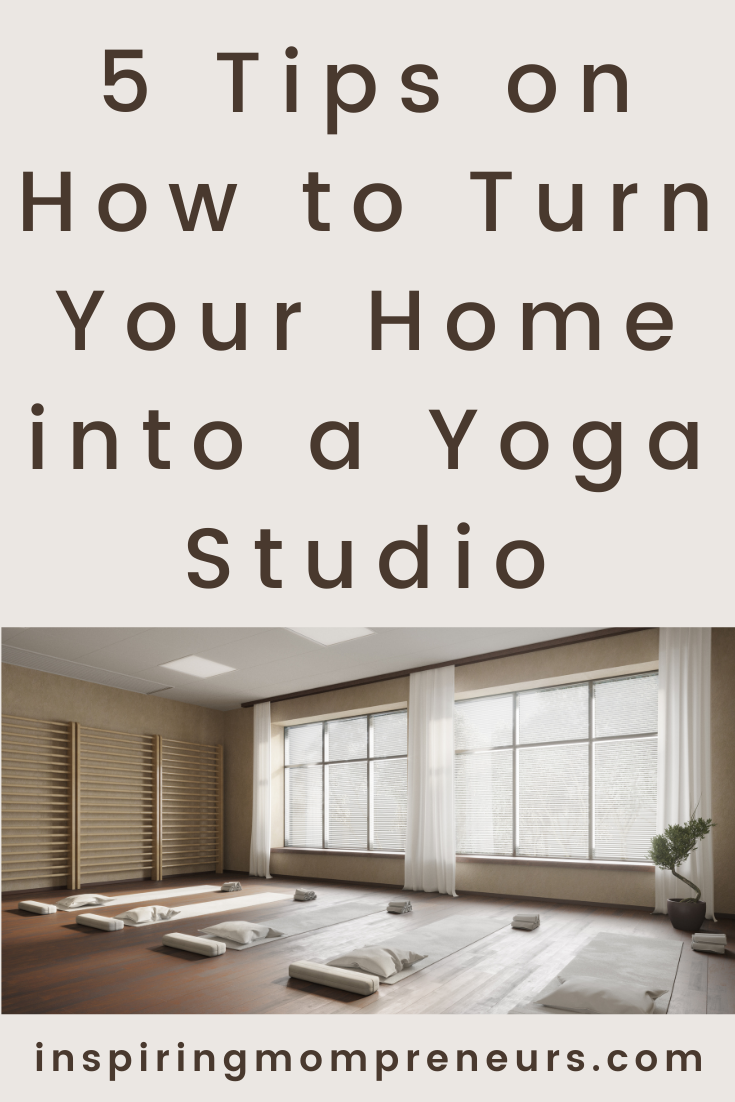 5 Tips on How to Turn Your Home into a Yoga Studio | Yoga Studio pin