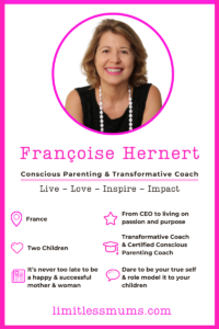 Infographic Conscious Parenting Coach, Francoise Hernert