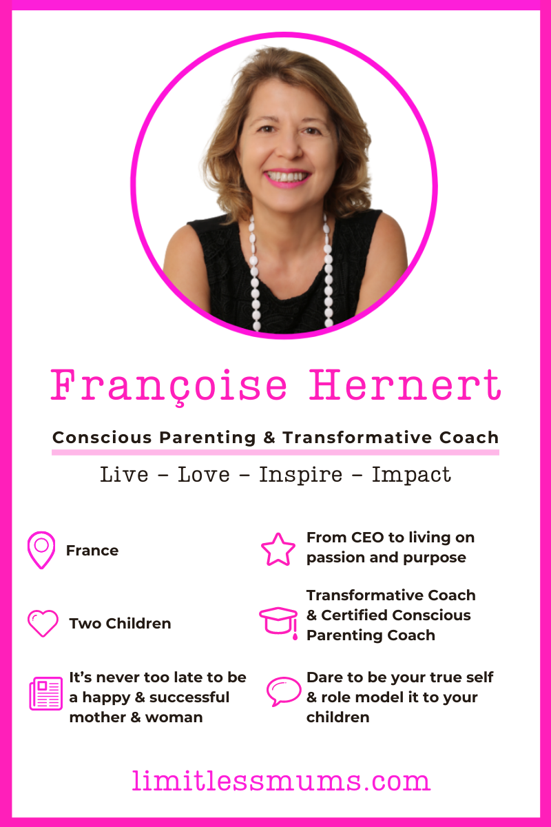 Infographic Conscious Parenting Coach, Francoise Hernert