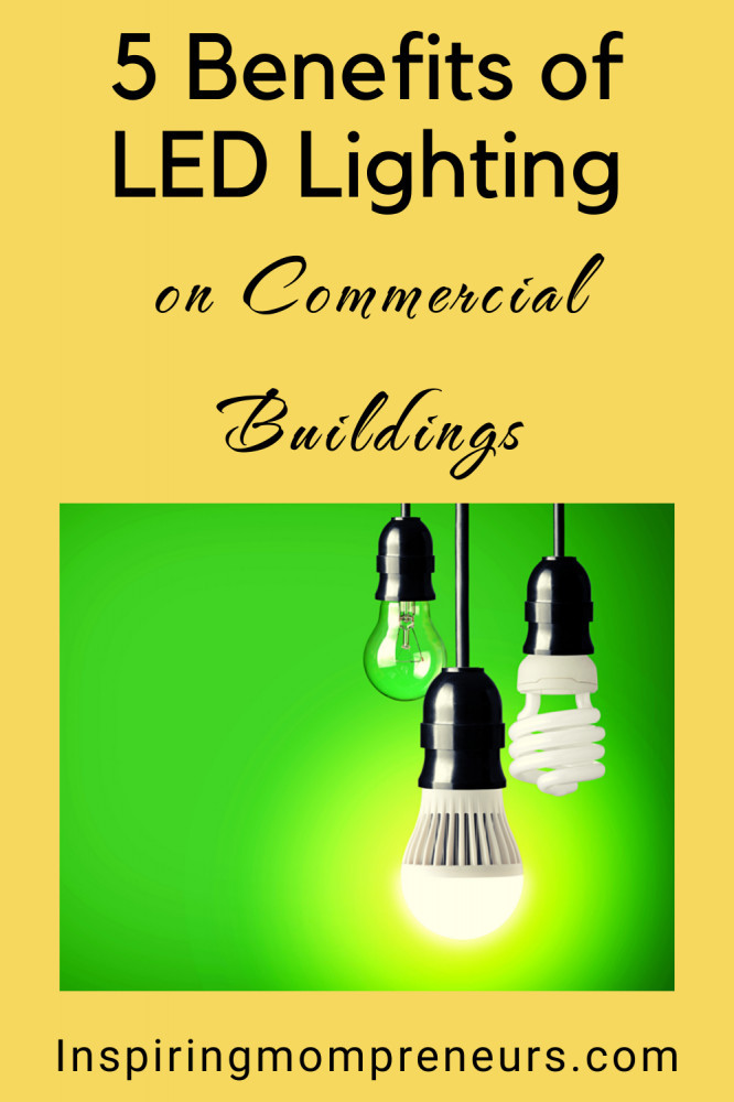 LED lighting on commercial buildings
