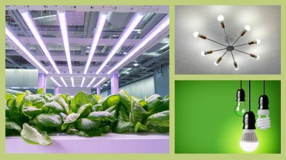 LED lighting on commercial buildings