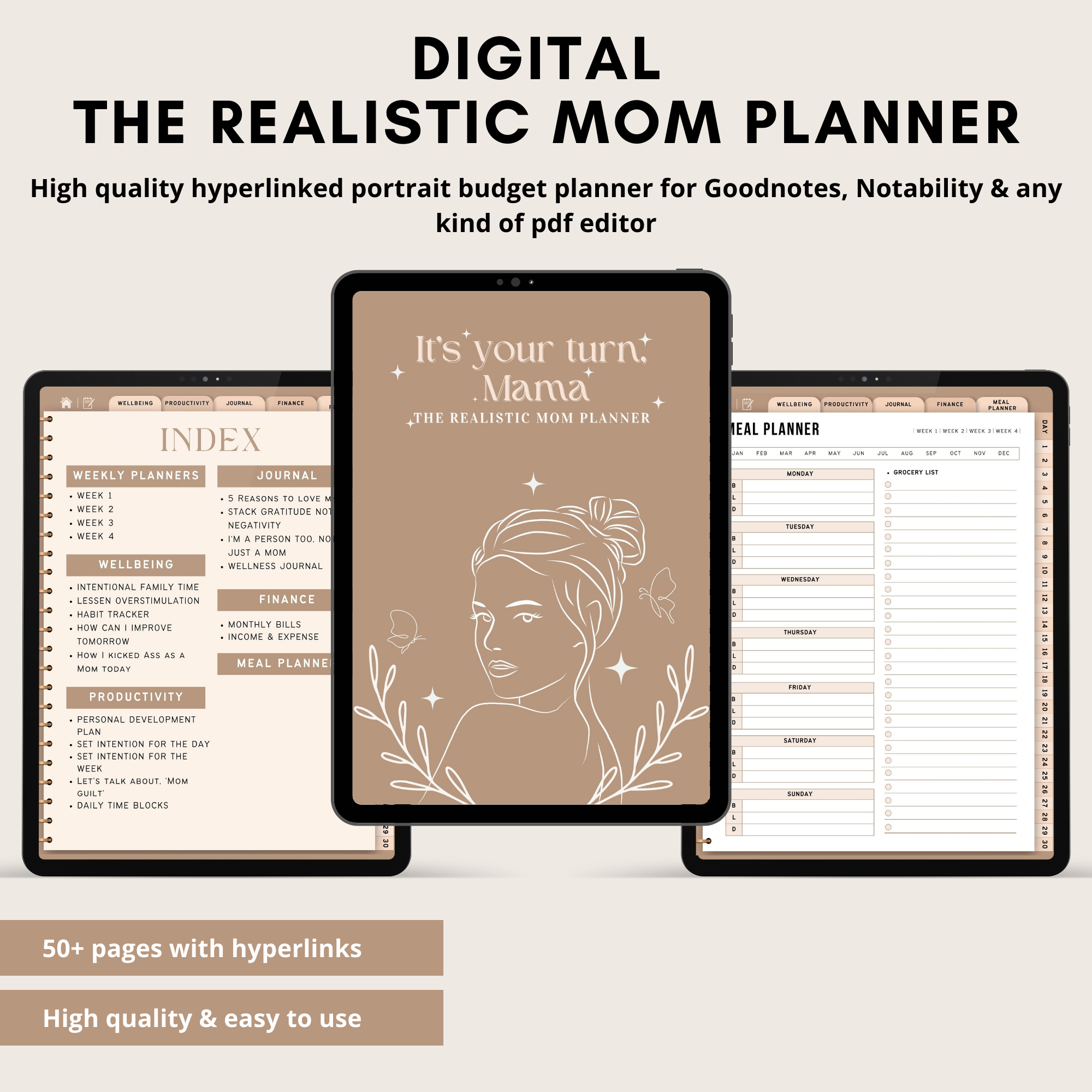 Digital The Realistic Mom Planner